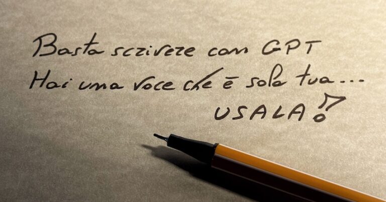 ✒️🤖 STOP A.I. WRITING – Torniamo a scrivere come esseri umani (please).