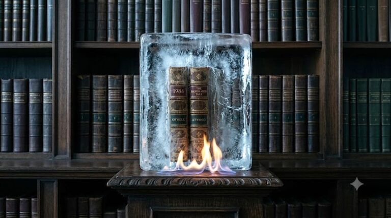 La biblioteca dei 100 libri proibiti – anche quando non sono proibiti.